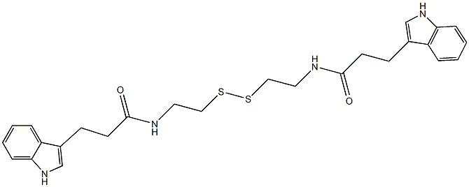 N,N'-(二硫代二乙烷-1,2-二基)双(1H-吲哚-3-丙酰胺) 