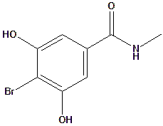 N-甲基-4-溴-3,5-二羟基苯甲酰胺
